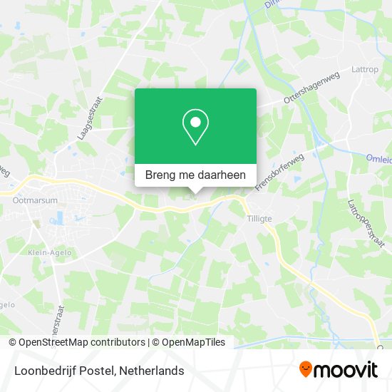 Loonbedrijf Postel kaart
