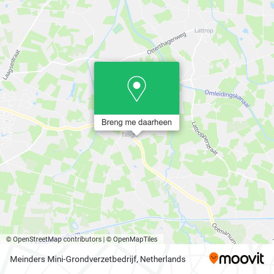 Meinders Mini-Grondverzetbedrijf kaart