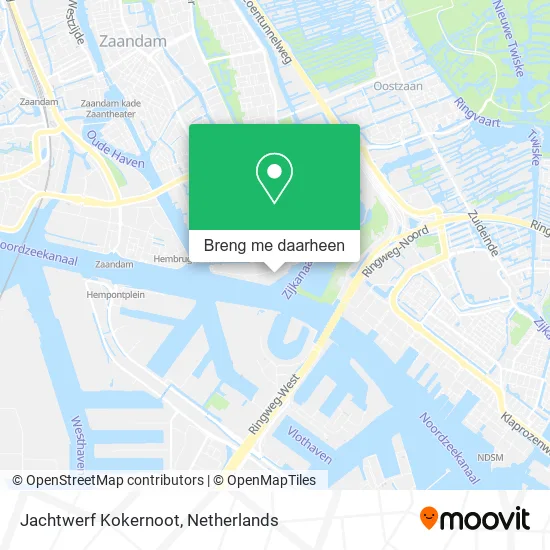 Jachtwerf Kokernoot kaart