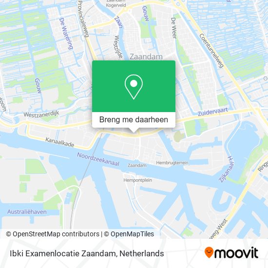 Ibki Examenlocatie Zaandam kaart