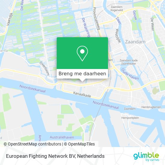 European Fighting Network BV kaart