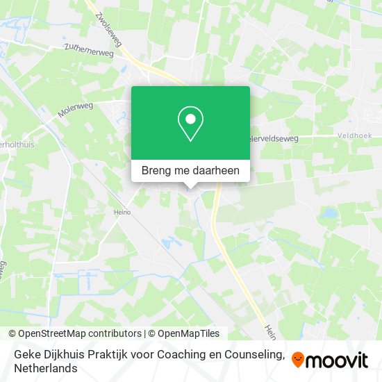 Geke Dijkhuis Praktijk voor Coaching en Counseling kaart