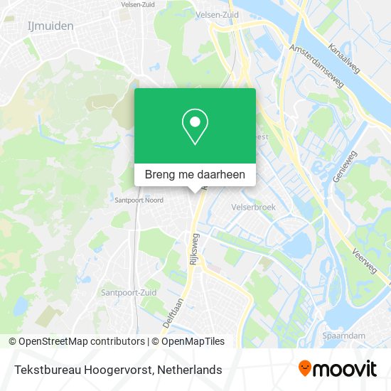 Tekstbureau Hoogervorst kaart