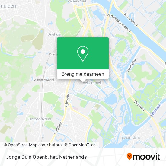 Jonge Duin Openb, het kaart