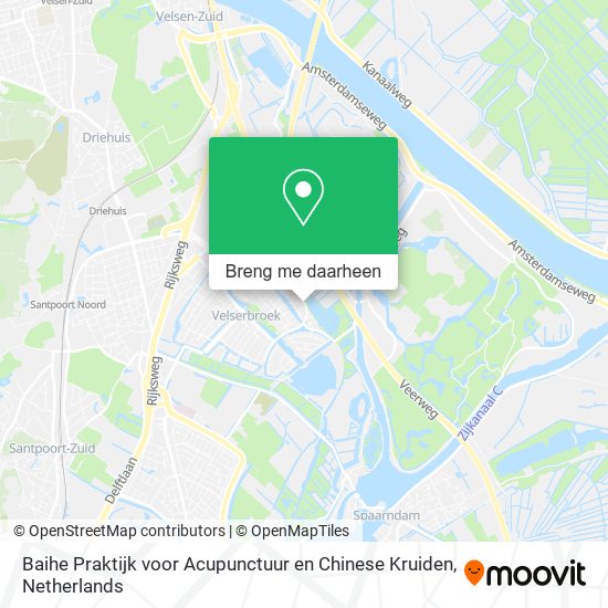 Baihe Praktijk voor Acupunctuur en Chinese Kruiden kaart