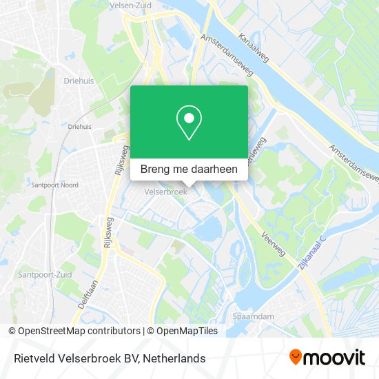 Rietveld Velserbroek BV kaart