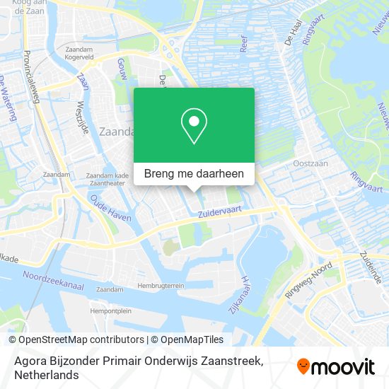 Agora Bijzonder Primair Onderwijs Zaanstreek kaart