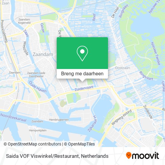 Saida VOF Viswinkel/Restaurant kaart