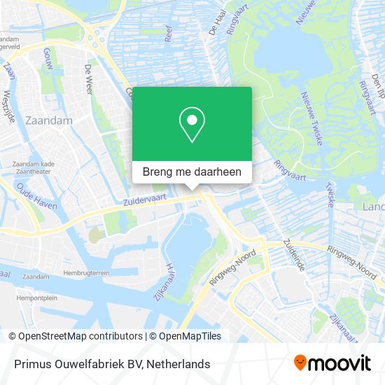 Primus Ouwelfabriek BV kaart