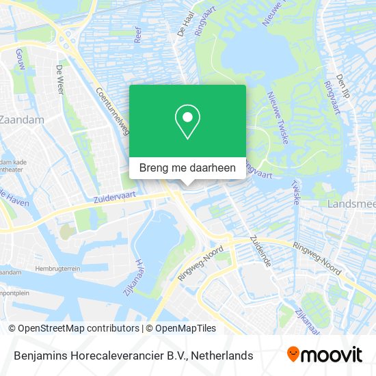 Benjamins Horecaleverancier B.V. kaart