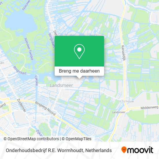 Onderhoudsbedrijf R.E. Wormhoudt kaart