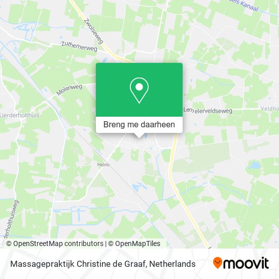 Massagepraktijk Christine de Graaf kaart
