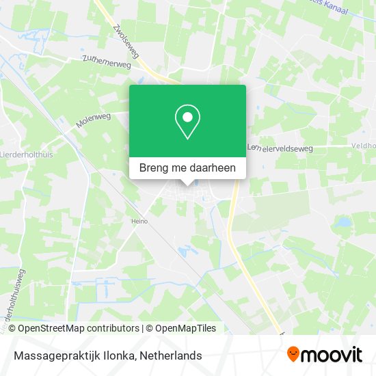 Massagepraktijk Ilonka kaart