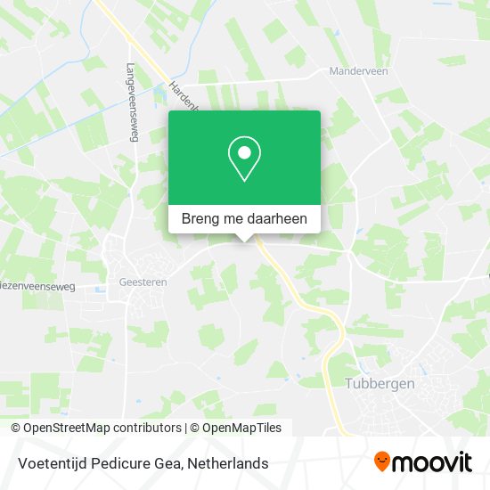 Voetentijd Pedicure Gea kaart