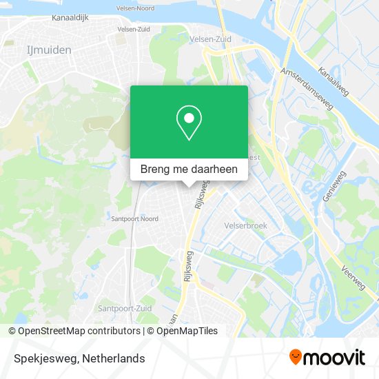 Spekjesweg kaart