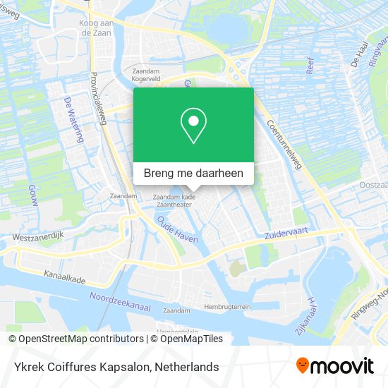 Ykrek Coiffures Kapsalon kaart