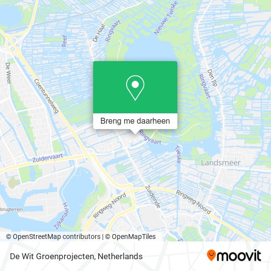 De Wit Groenprojecten kaart