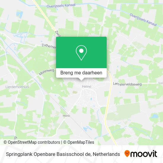 Springplank Openbare Basisschool de kaart