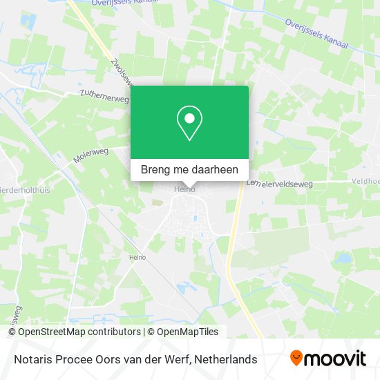 Notaris Procee Oors van der Werf kaart