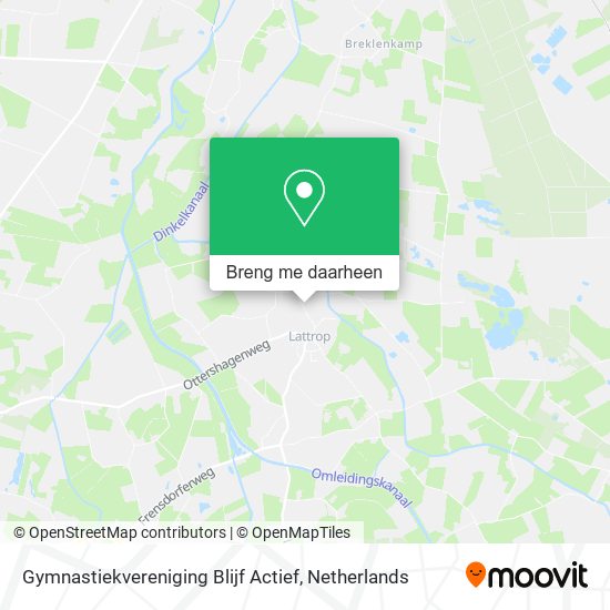 Gymnastiekvereniging Blijf Actief kaart