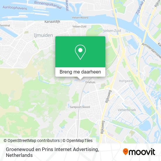 Groenewoud en Prins Internet Advertising kaart