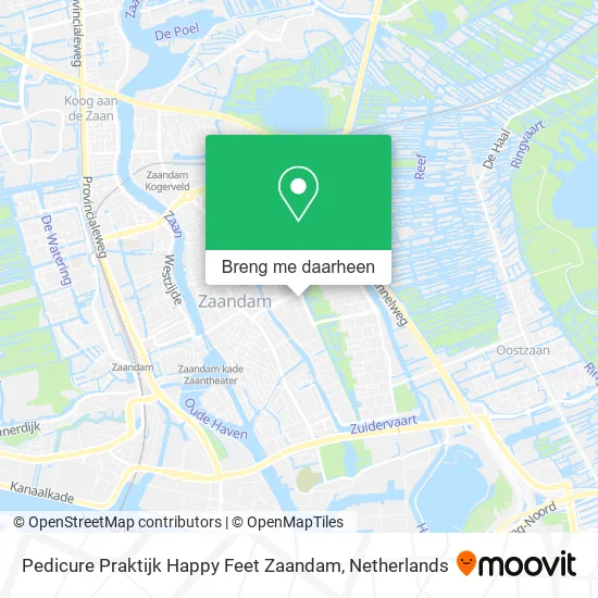 Pedicure Praktijk Happy Feet Zaandam kaart