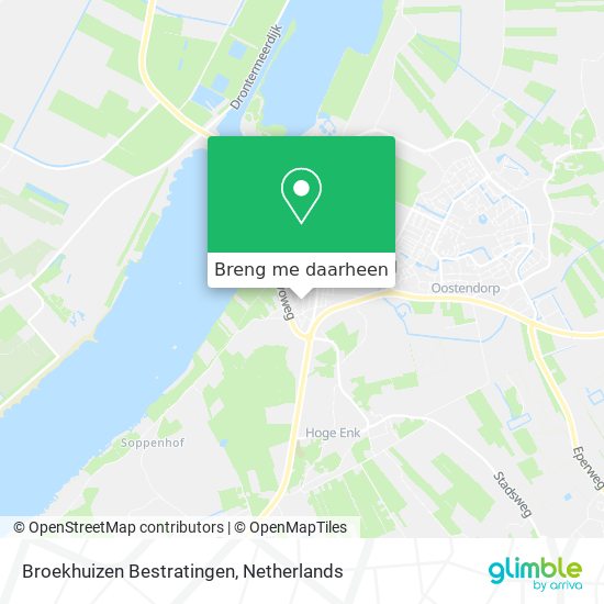 Broekhuizen Bestratingen kaart