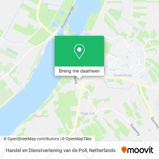 Handel en Dienstverlening van de Poll kaart
