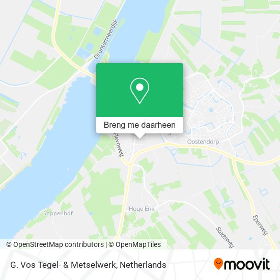 G. Vos Tegel- & Metselwerk kaart