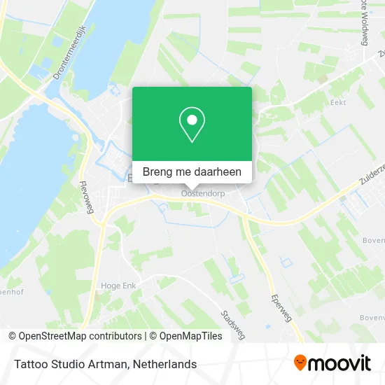 Tattoo Studio Artman kaart