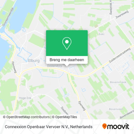 Connexxion Openbaar Vervoer N.V. kaart