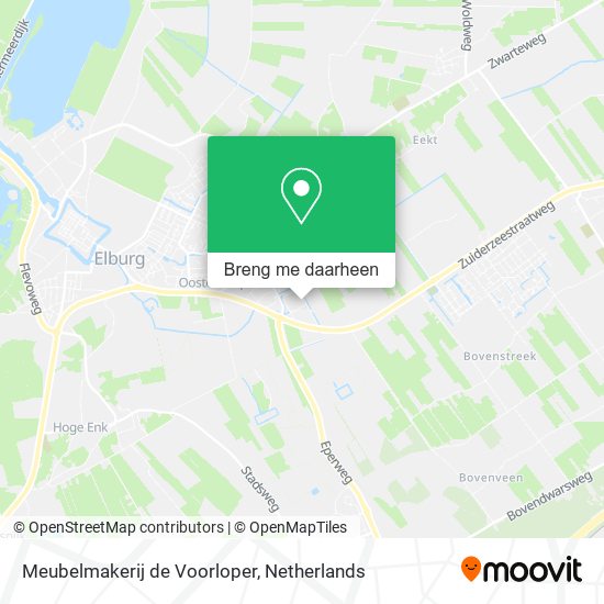 Meubelmakerij de Voorloper kaart