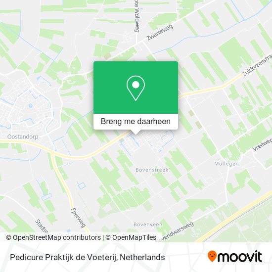 Pedicure Praktijk de Voeterij kaart