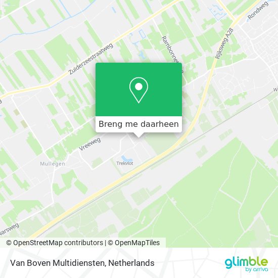 Van Boven Multidiensten kaart