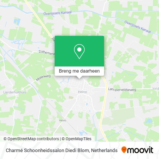 Charmé Schoonheidssalon Diedi Blom kaart