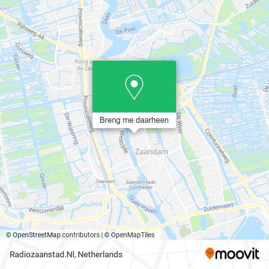 Radiozaanstad.Nl kaart