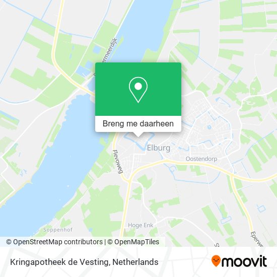 Kringapotheek de Vesting kaart