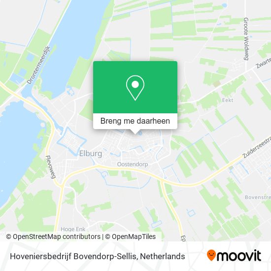 Hoveniersbedrijf Bovendorp-Sellis kaart