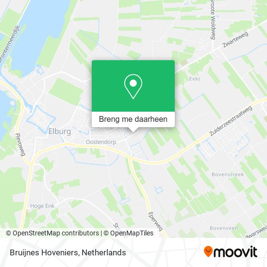 Bruijnes Hoveniers kaart