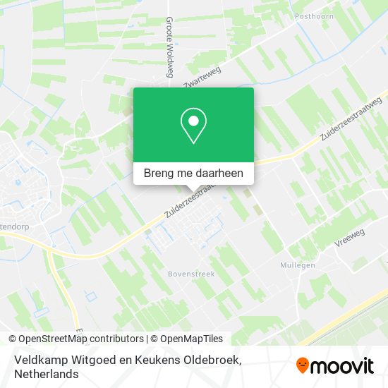 Veldkamp Witgoed en Keukens Oldebroek kaart