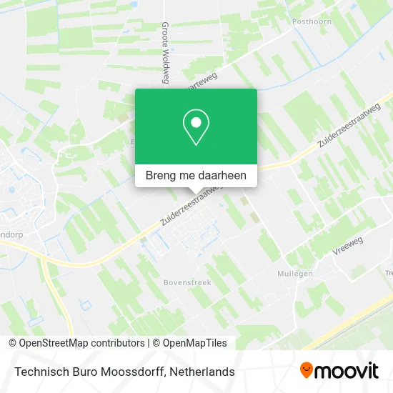 Technisch Buro Moossdorff kaart
