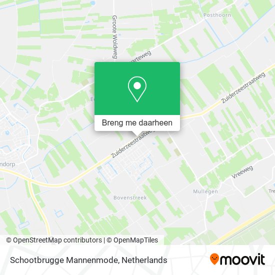 Schootbrugge Mannenmode kaart