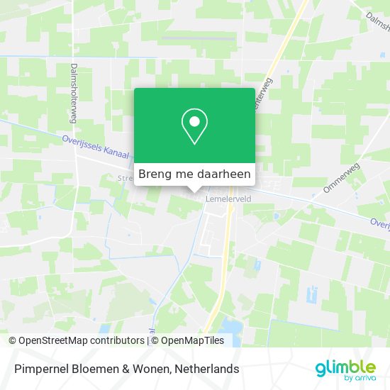 Pimpernel Bloemen & Wonen kaart