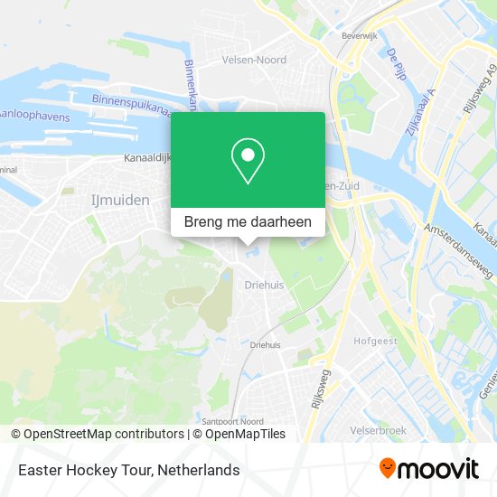 Easter Hockey Tour kaart