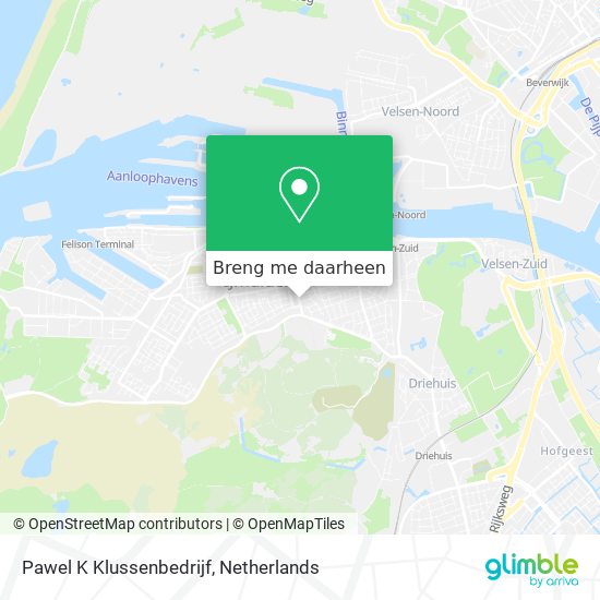 Pawel K Klussenbedrijf kaart