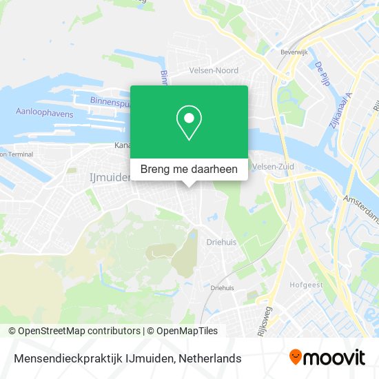 Mensendieckpraktijk IJmuiden kaart