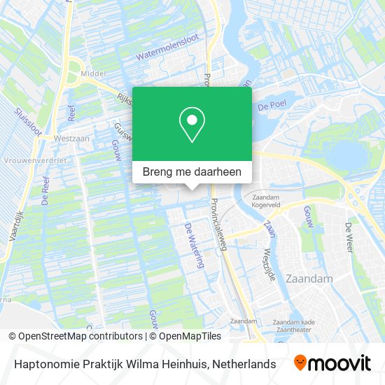 Haptonomie Praktijk Wilma Heinhuis kaart