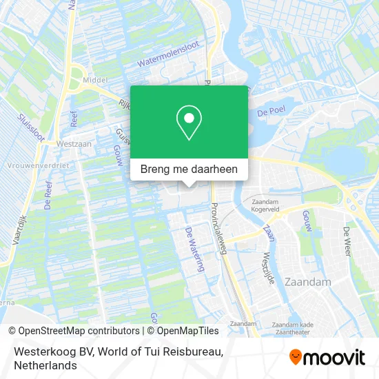 Westerkoog BV, World of Tui Reisbureau kaart