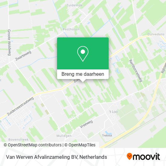 Van Werven Afvalinzameling BV kaart