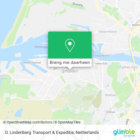 D. Lindenberg Transport & Expeditie kaart